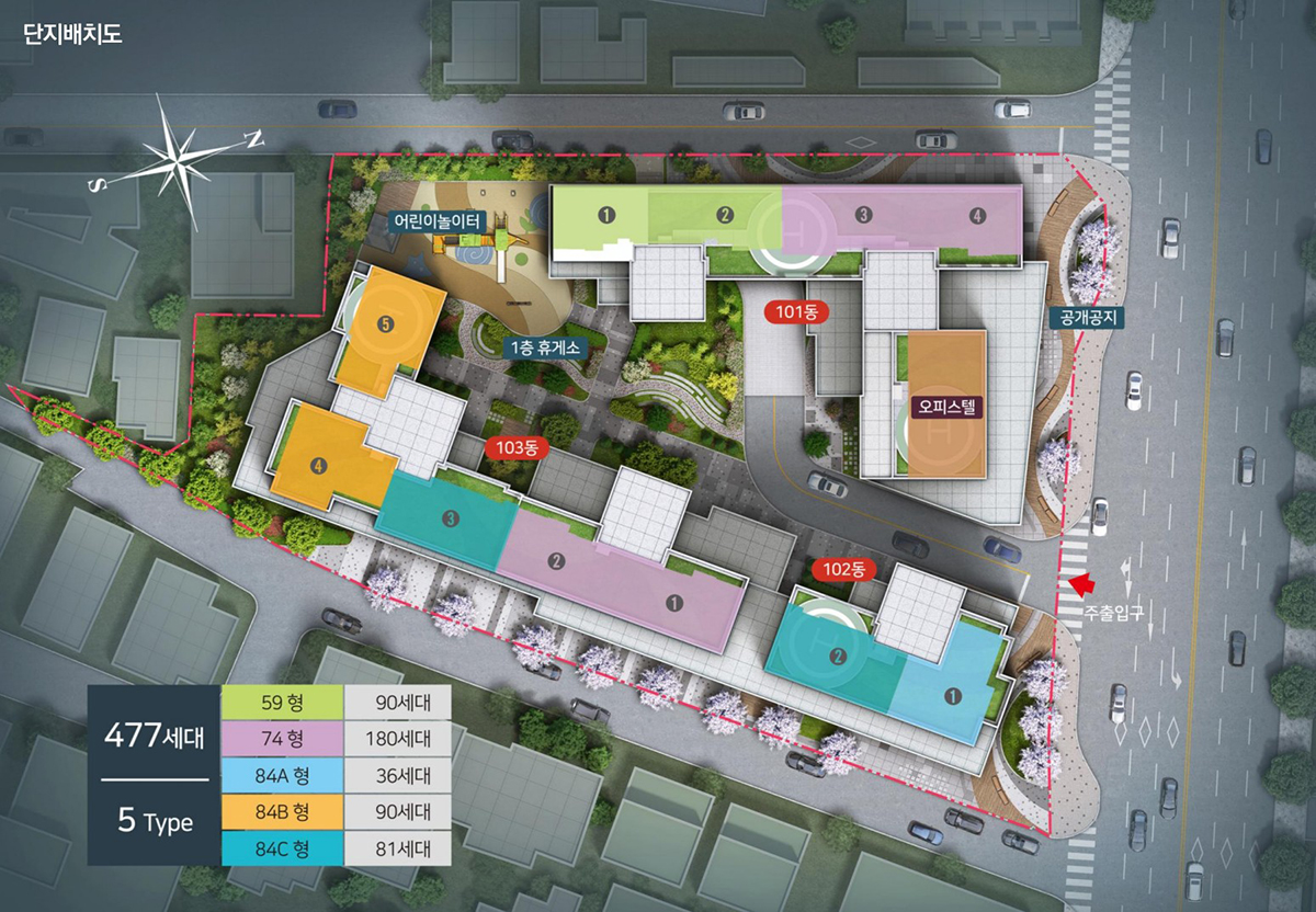 장전_스카이_두산위브_포세이돈_모델하우스_단지배치.jpg